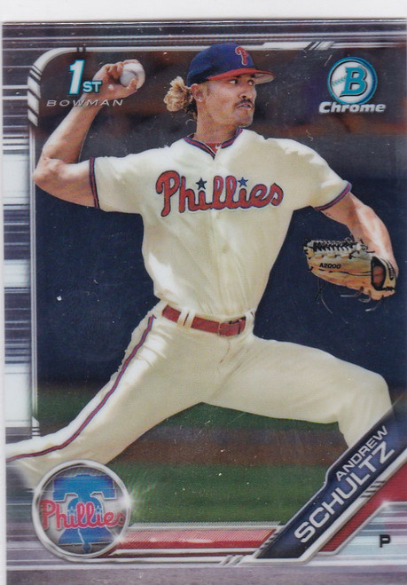 2019 Bowman Chrome #BDC-120 Andrew Schultz 1st Bowman Phillies