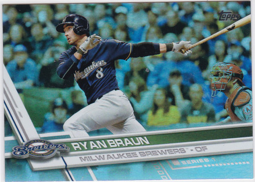 2017 Topps Rainbow Foil #220 Ryan Braun Milwaukee Brewers