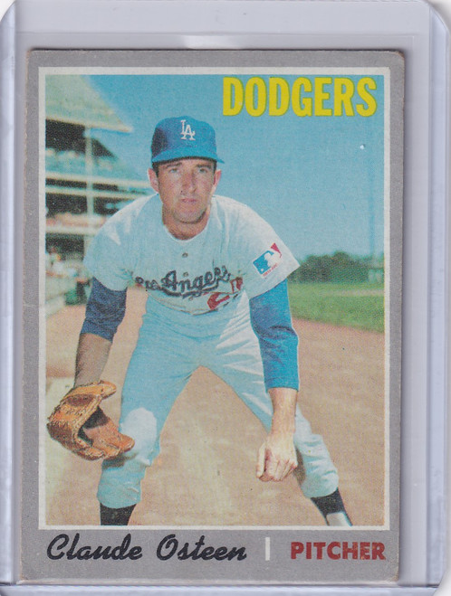 1970 Topps Baseball #260 Claude Osteen - Los Angeles Dodgers