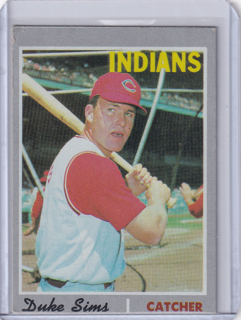 1970 Topps Baseball #275 Duke Sims - Cleveland Indians