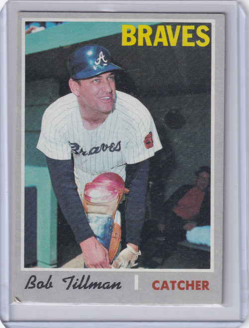 1970 Topps Baseball #668 Bob Tillman - Atlanta Braves