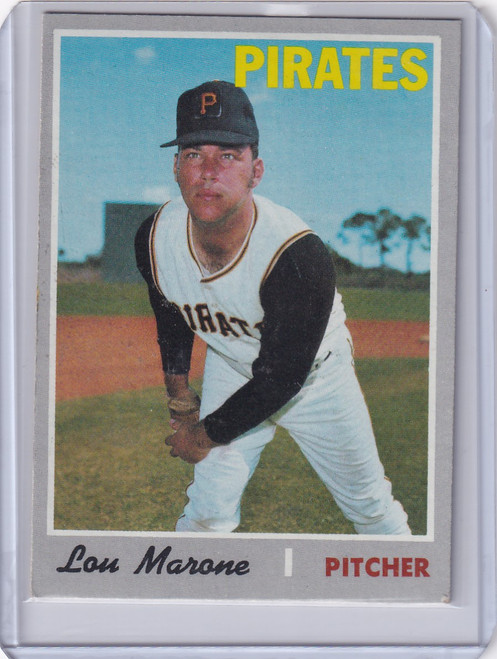 1970 Topps Baseball #703 Lou Marone - Pittsburgh Pirates RC
