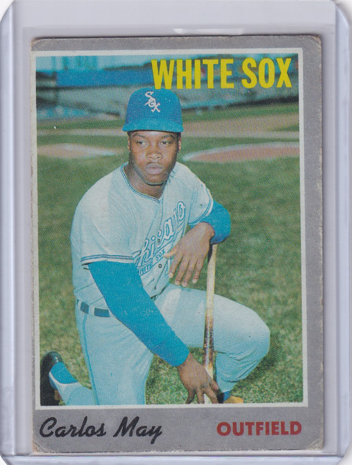 1970 Topps Baseball #18 Carlos May - Chicago White Sox