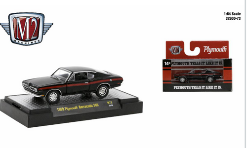 M2 Machines 1:64 Auto Authentic 1969 Plymouth Barracuda 340 Release 73