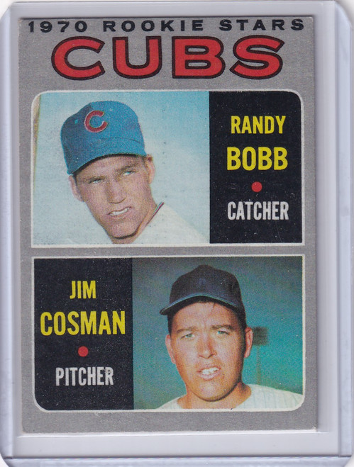 1970 Topps Baseball #429 Cubs Rookies - Randy Bobb / Jim Cosman RC