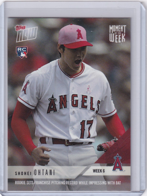 2018 Topps Now Moment of the Week #6 Shohei Ohtani - Angels