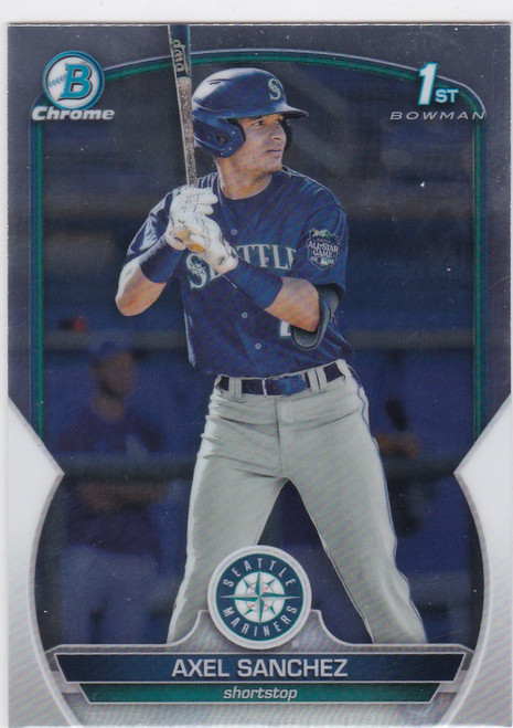 2023 Bowman Chrome #BCP-73 Axel Sanchez 1st Bowman Mariners