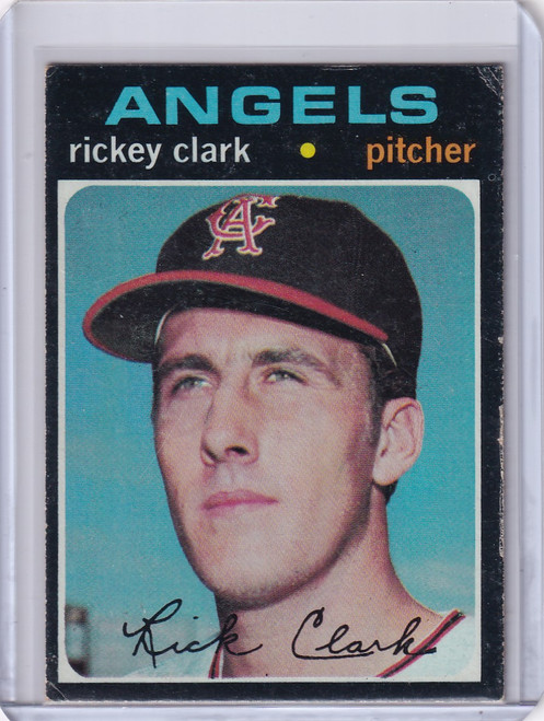 1971 Topps Baseball #697 Rickey Clark - California Angels SP