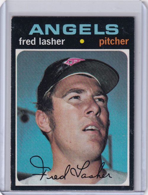 1971 Topps Baseball #707 Fred Lasher - California Angels