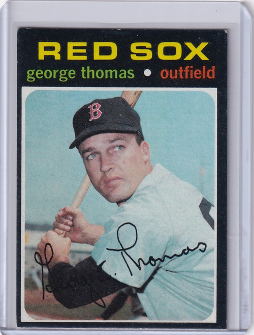 1971 Topps Baseball #678 George Thomas - Boston Red Sox