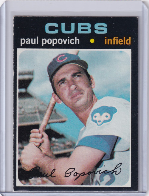 1971 Topps Baseball #726 Paul Popovich - Chicago Cubs