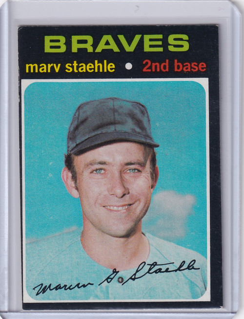 1971 Topps Baseball #663 Marv Staehle - Atlanta Braves