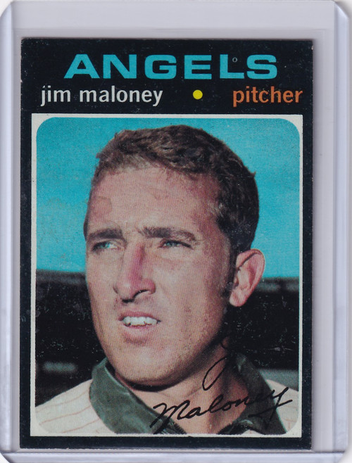 1971 Topps Baseball #645 Jim Maloney - California Angels SP
