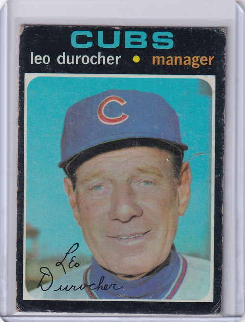 1971 Topps Baseball #609 Leo Durocher - Chicago Cubs