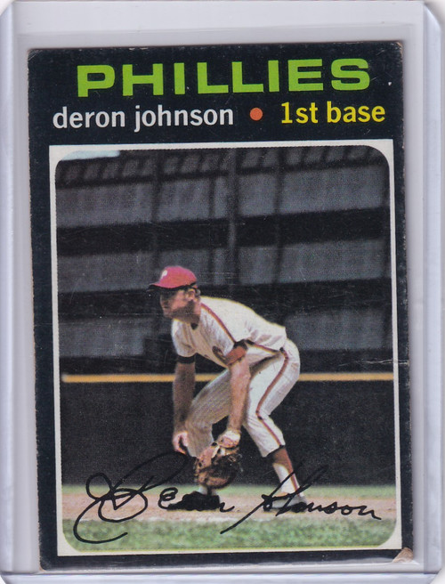 1971 Topps Baseball #490 Deron Johnson - Philadelphia Phillies