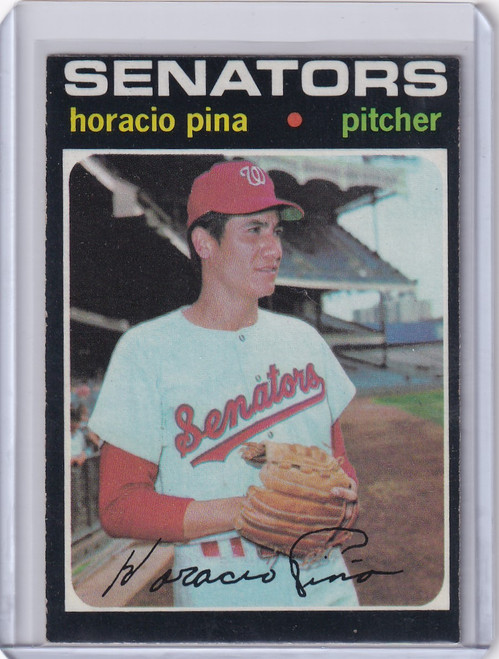 1971 Topps Baseball #497 Horacio Pina - Washington Senators RC