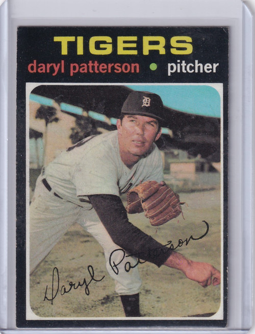 1971 Topps Baseball #481 Daryl Patterson - Detroit Tigers