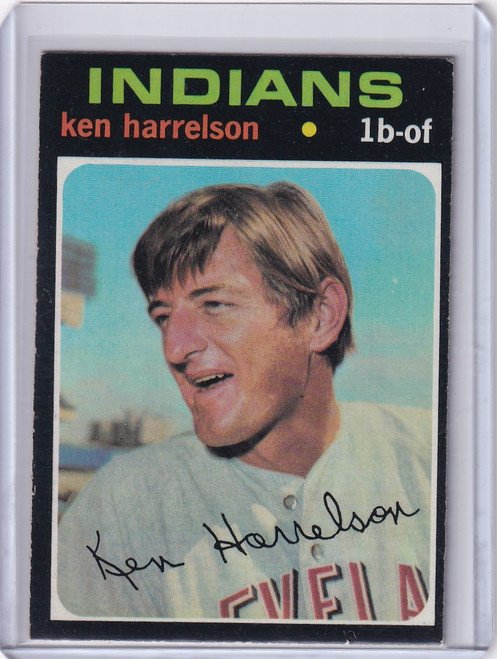 1971 Topps Baseball #510 Ken Harrelson - Cleveland Indians