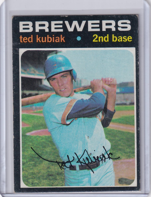 1971 Topps Baseball #516 Ted Kubiak - Milwaukee Brewers