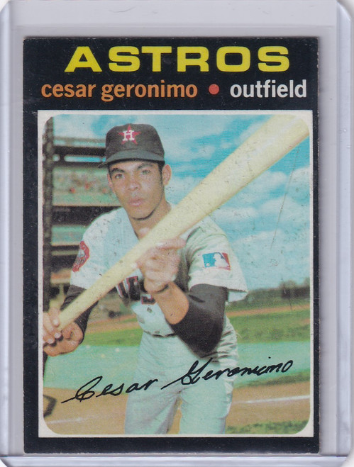 1971 Topps Baseball #447 Cesar Geronimo - Houston Astros RC