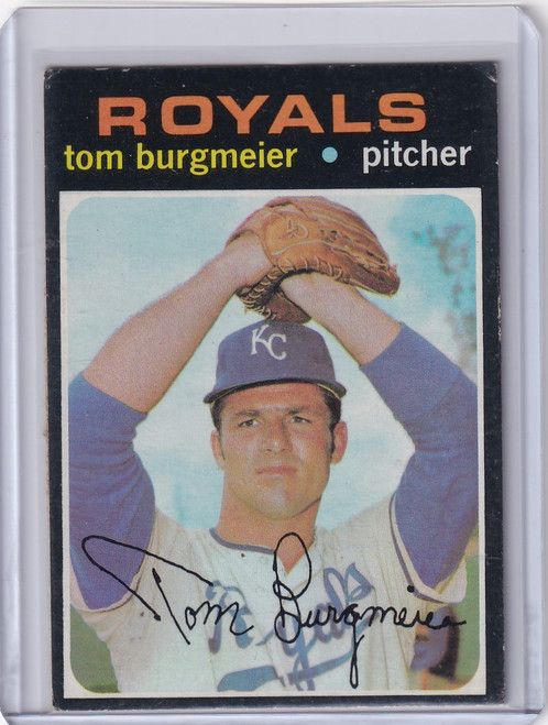1971 Topps Baseball #431 Tom Burgmeier - Kansas City Royals