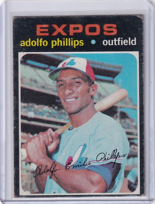 1971 Topps Baseball #418 Adolfo Phillips - Montreal Expos