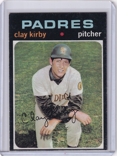 1971 Topps Baseball #333 Clay Kirby - San Diego Padres