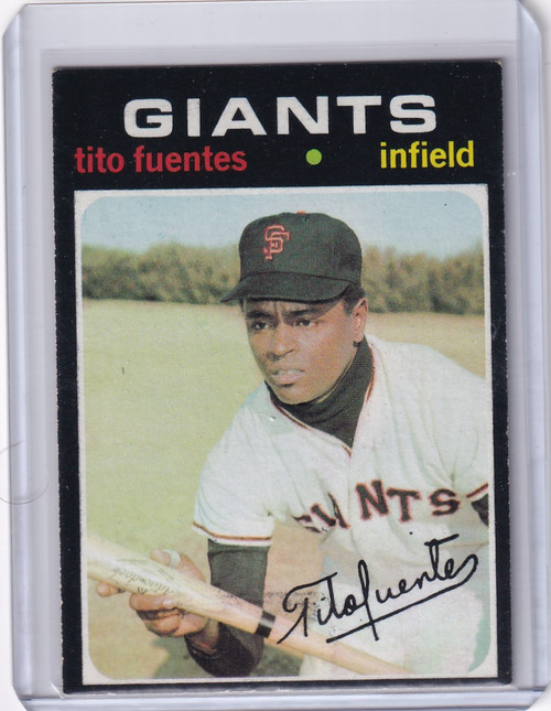 1971 Topps Baseball #378 Tito Fuentes - San Francisco Giants