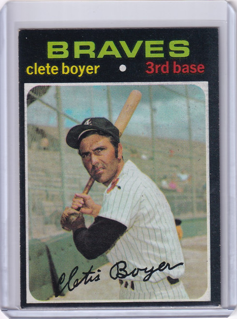 1971 Topps Baseball #374 Clete Boyer - Atlanta Braves