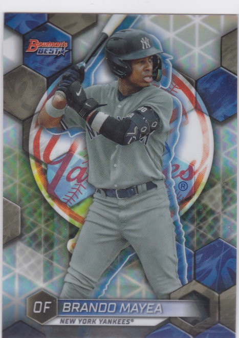 2023 Bowman Best #TP-16 Brando Mayea Refractor New York Yankees