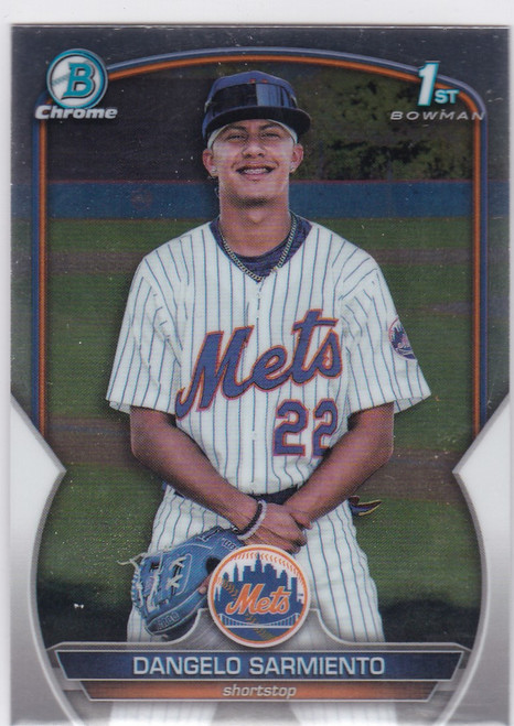 2023 Bowman Chrome #BCP-161 Dangelo Sarmiento 1st Bowman New York Mets