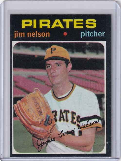 1971 Topps Baseball #298 Jim Nelson - Pittsburgh Pirates RC