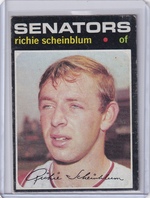 1971 Topps Baseball #326 Richie Scheinblum - Washington Senators