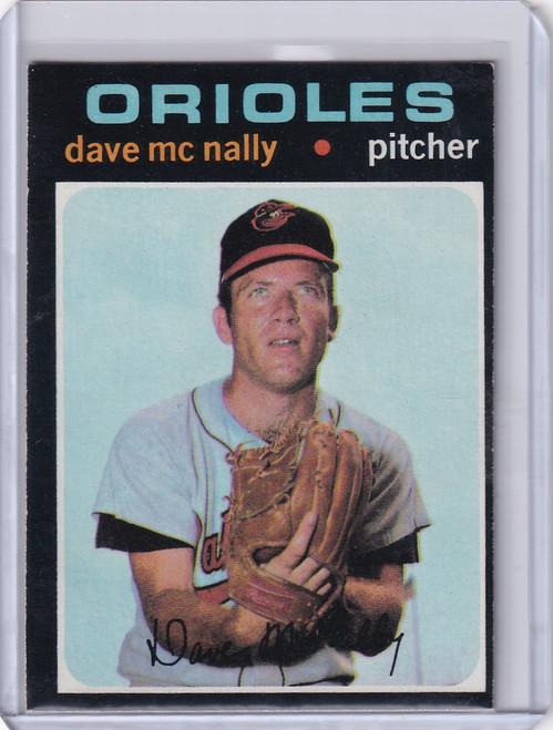 1971 Topps Baseball #320 Dave McNally - Baltimore Orioles