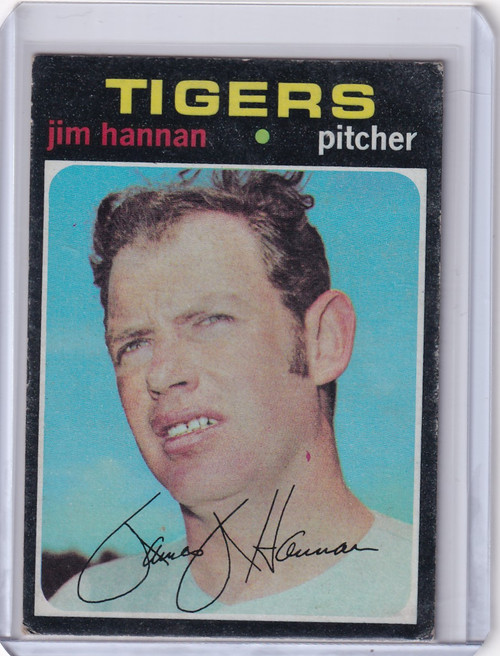 1971 Topps Baseball #229 Jim Hannan - Detroit Tigers