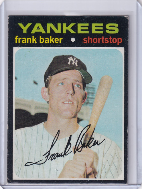 1971 Topps Baseball #213 Frank Baker - New York Yankees RC