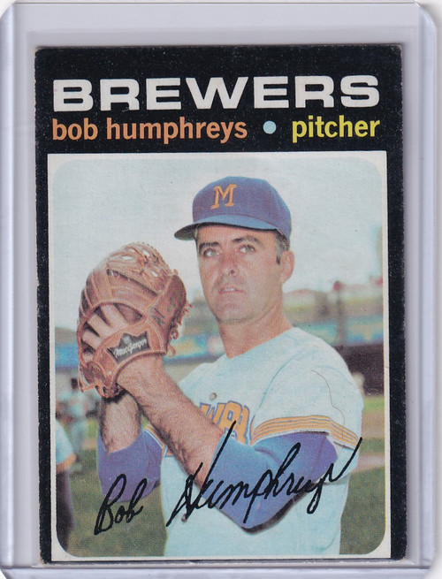 1971 Topps Baseball #236 Bob Humphreys - Milwaukee Brewers