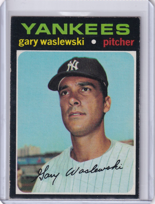 1971 Topps Baseball #277 Gary Waslewski - New York Yankees
