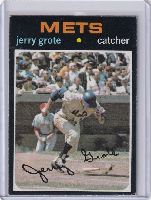 1971 Topps Baseball #278 Jerry Grote - New York Mets