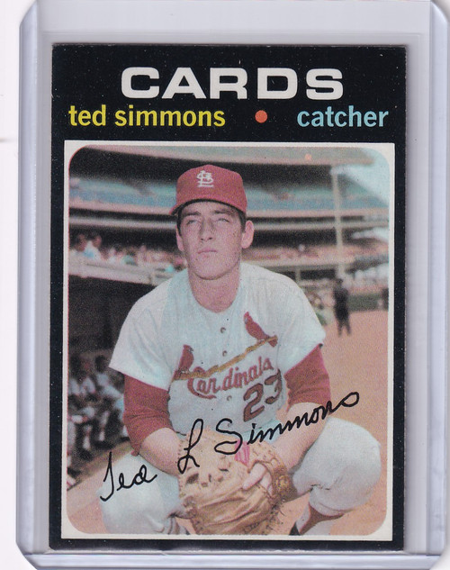 1971 Topps Baseball #117 Ted Simmons - St. Louis Cardinals RC