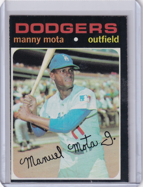 1971 Topps Baseball #112 Manny Mota - Los Angeles Dodgers