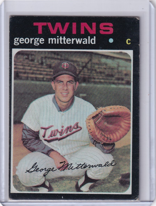 1971 Topps Baseball #189 George Mitterwald - Minnesota Twins