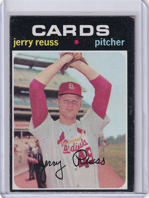 1971 Topps Baseball #158 Jerry Reuss - St. Louis Cardinals