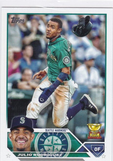 2023 Topps #330 Julio Rodriguez Gold Cup Seattle Mariners