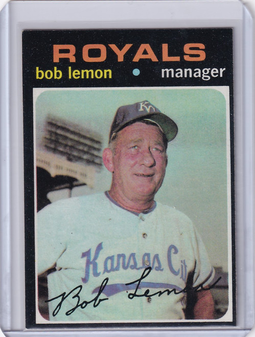 1971 Topps Baseball #91 Bob Lemon - Kansas City Royals