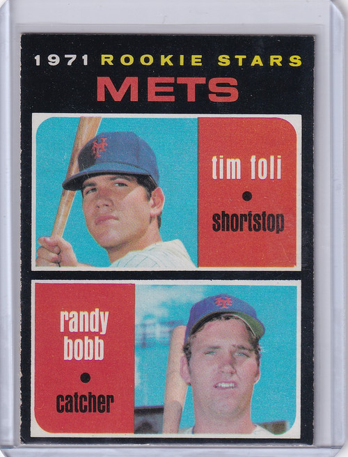 1971 Topps Baseball #83 Mets Rookies - Tim Foli / Randy Bobb RC