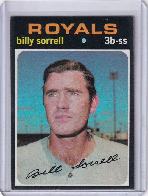 1971 Topps Baseball #17 Billy Sorrell - Kansas City Royals