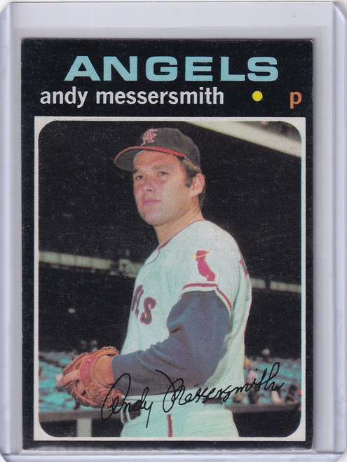 1971 Topps Baseball #15 Andy Messersmith - California Angels