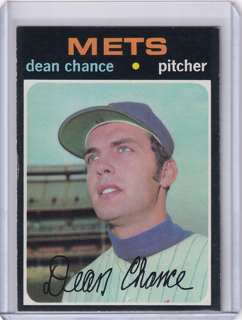 1971 Topps Baseball #36 Dean Chance - New York Mets