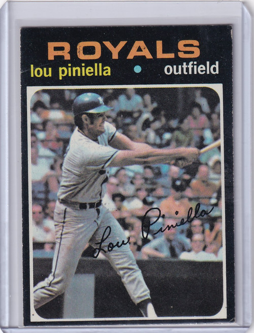 1971 Topps Baseball #35 Lou Piniella - Kansas City Royals